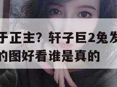 盗版粉丝高于正主？轩子巨2兔发文揭露骗子，粉丝：谁的图好看谁是真的